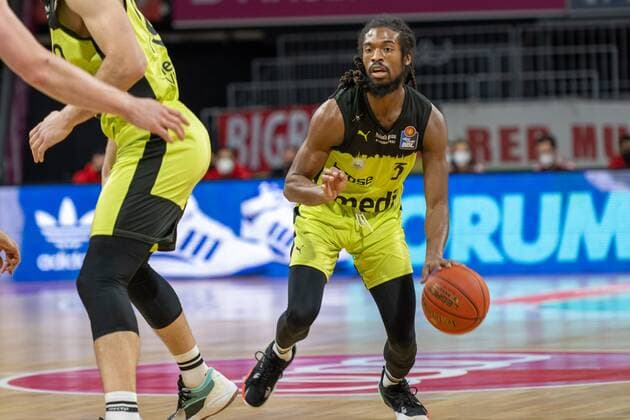 Marcus Thornton 3 (medi Bayreuth), FC Bayern Basketball vs. medi Bayreuth, easyCredit BBL, 30.01.2022 Muenchen Bayern Deutschland