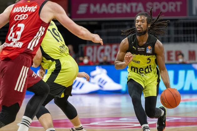 Marcus Thornton 3 (medi Bayreuth), FC Bayern Basketball vs. medi Bayreuth, easyCredit BBL, 30.01.2022 Muenchen Bayern Deutschland