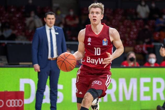 Ognjen Jaramaz 10 (FC Bayern), FC Bayern Basketball vs. medi Bayreuth, easyCredit BBL, 30.01.2022 Muenchen Bayern Deutschland