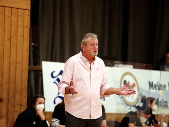 von links headcoach Christoph WYSOCKI (Marburg), Da-Basketball,1. Bundesliga 2021 22, 30.01.22, TSV Wasserburg vs Pharmaserv Marburg, Wasserburg, Badria Sportzentrum Copyright: WolfgangxFehrmann
