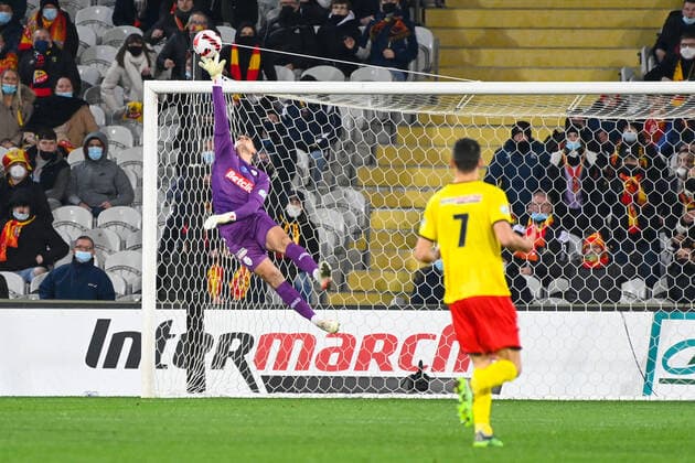 Mannone Vito ( 1 - Monaco ) - FOOTBALL : Lens vs Monaco - Coupe de France - 30 01 2022 FedericoPestellini Panoramic 