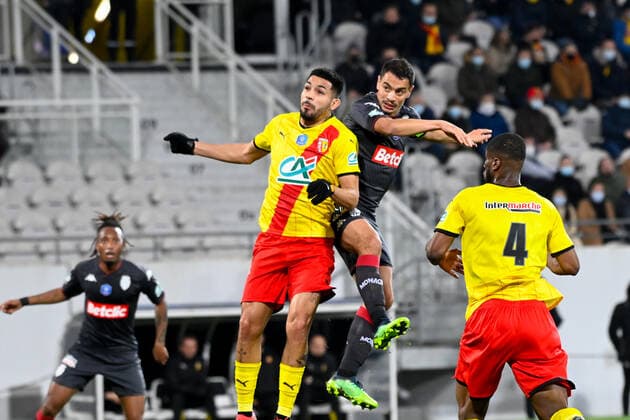 But de Wissam BEN YEDDER ( 10 - Monaco ) - FOOTBALL : Lens vs Monaco - Coupe de France - 30 01 2022 FedericoPestellini Panoramic 