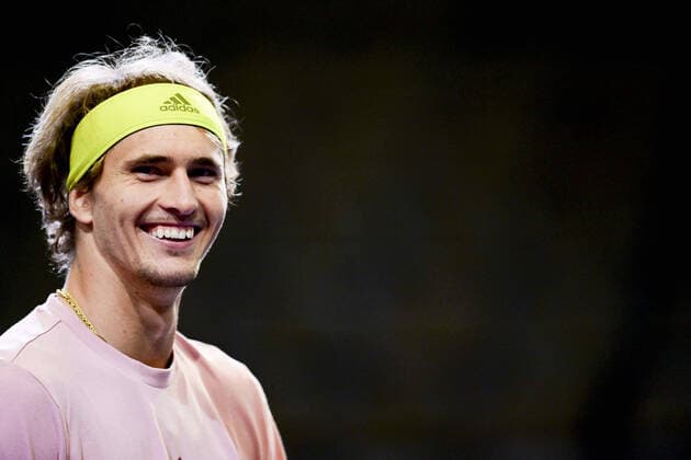 entrainement de Alexander Zverev (Ger) TENNIS : Open Sud de France 2022 - Montpellier - 30 01 2022 JBAutissier Panoramic 