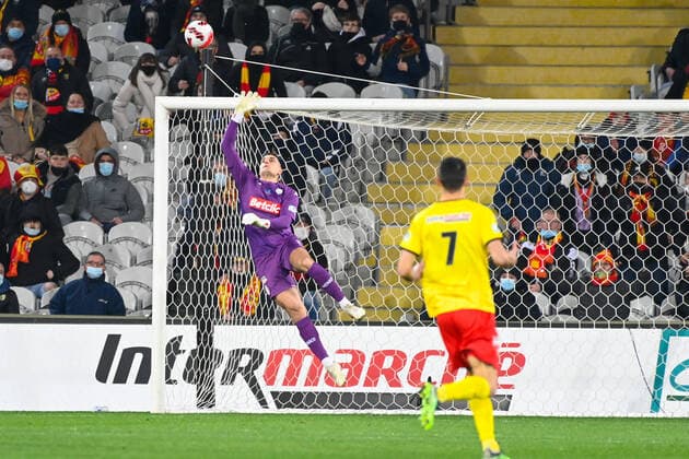 Mannone Vito ( 1 - Monaco ) - FOOTBALL : Lens vs Monaco - Coupe de France - 30 01 2022 FedericoPestellini Panoramic 