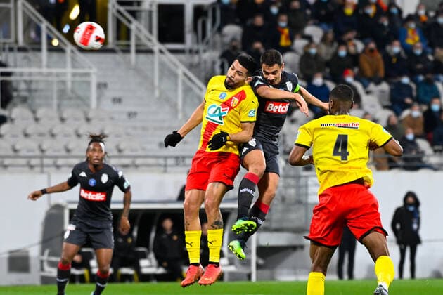 But de Wissam BEN YEDDER ( 10 - Monaco ) - FOOTBALL : Lens vs Monaco - Coupe de France - 30 01 2022 FedericoPestellini Panoramic 