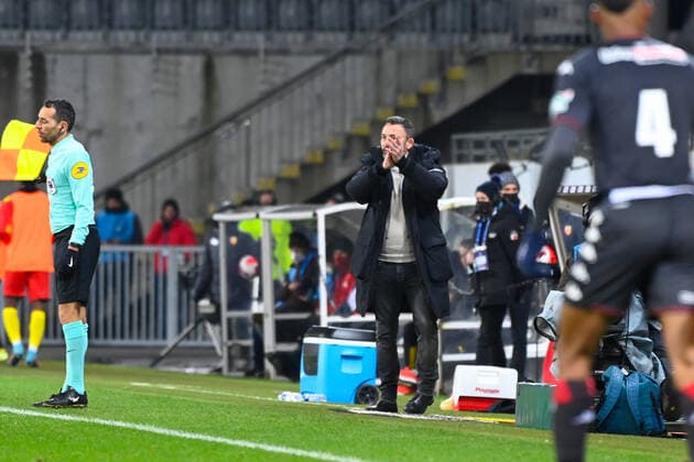 Franck HAISE ( entraineur Lens ) - FOOTBALL : Lens vs Monaco - Coupe de France - 30 01 2022 FedericoPestellini Panoramic 