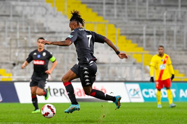 Batalha Gelson ( 7 - Monaco ) - FOOTBALL : Lens vs Monaco - Coupe de France - 30 01 2022 FedericoPestellini Panoramic 