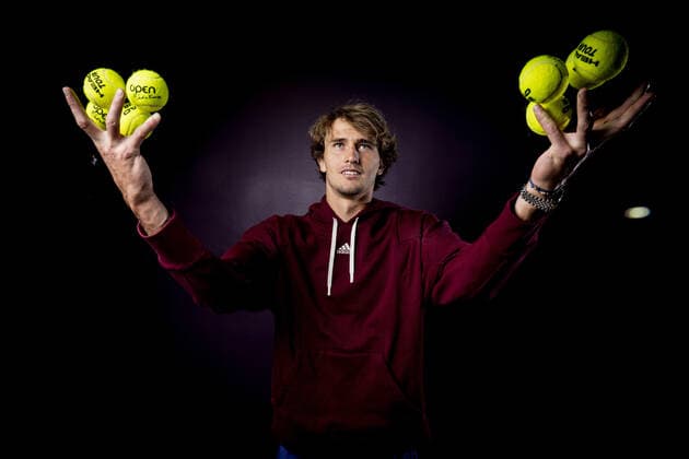 Alexander Zverev (Ger) TENNIS : Alexander Zverev (Ger) - Open Sud de France 2022 - Montpellier - 31 01 2022 JBAutissier Panoramic 