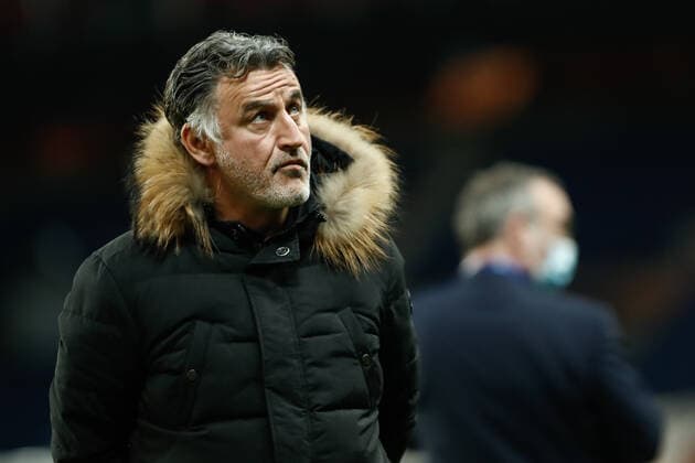 Christophe Galtier - Entraineur (Nice) FOOTBALL : 8e finale de la Coupe de France - PSG vs OGC Nice - 31 01 2022 AurelienMorissard Panoramic 
