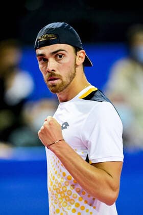 Benjamin Bonzi (Fra) TENNIS : Open Sud de France 2022 - Montpellier - 31 01 2022 JBAutissier Panoramic 