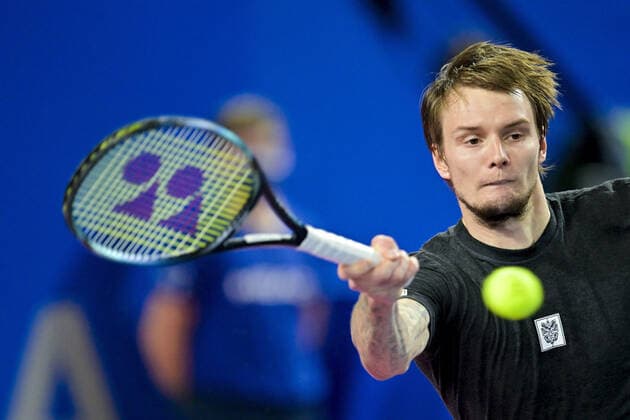 Alexander Bublik (Kaz) TENNIS : Open Sud de France 2022 - Montpellier - 31 01 2022 JBAutissier Panoramic 