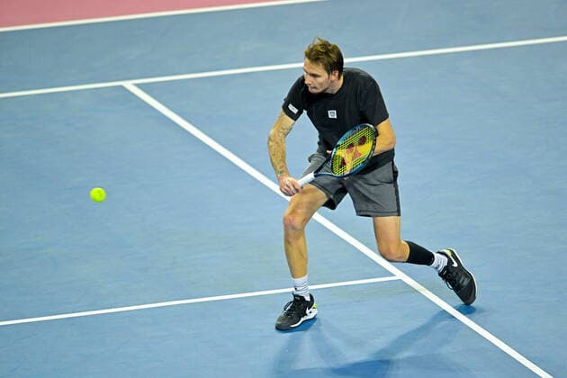 Alexander Bublik (Kaz) TENNIS : Open Sud de France 2022 - Montpellier - 31 01 2022 JBAutissier Panoramic 