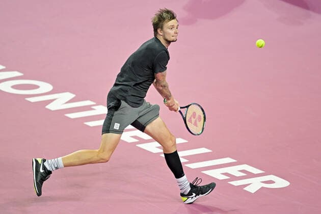 Alexander Bublik (Kaz) TENNIS : Open Sud de France 2022 - Montpellier - 31 01 2022 JBAutissier Panoramic 