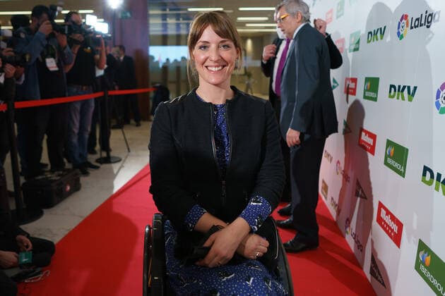 January 31, 2022, Madrid, Spain: Eva Moral seen during the celebration of the VI Gala of the Sports Journalists in Madrid..The mayor of Madrid, Jose Luis Martinez-Almeida, was one of the award winners of the Madrid Sports Press Association (APDM), which presented its annual awards at the gala. The awards are intended to recognize the contribution made in favor of during 2021 by all the agents involved in this activity: athletes, companies, entities, clubs and journalists. Madrid Spain - ZUMAs197 0149512377st Copyright: xAtilanoxGarciax
