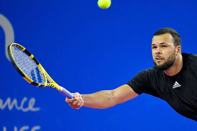 Jo Wilfried Tsonga (Fra) TENNIS : Open Sud de France 2022 - Montpellier - 01 02 2022 JBAutissier Panoramic 