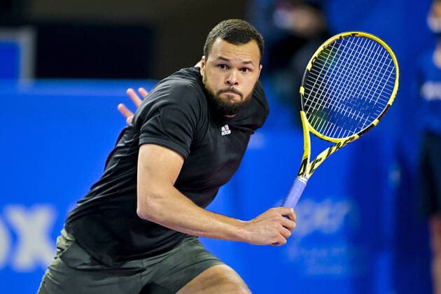 Jo Wilfried Tsonga (Fra) TENNIS : Open Sud de France 2022 - Montpellier - 01 02 2022 JBAutissier Panoramic 