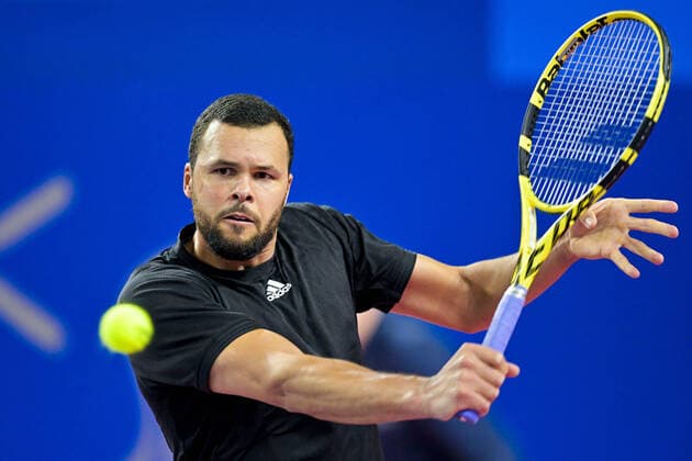 Jo Wilfried Tsonga (Fra) TENNIS : Open Sud de France 2022 - Montpellier - 01 02 2022 JBAutissier Panoramic 