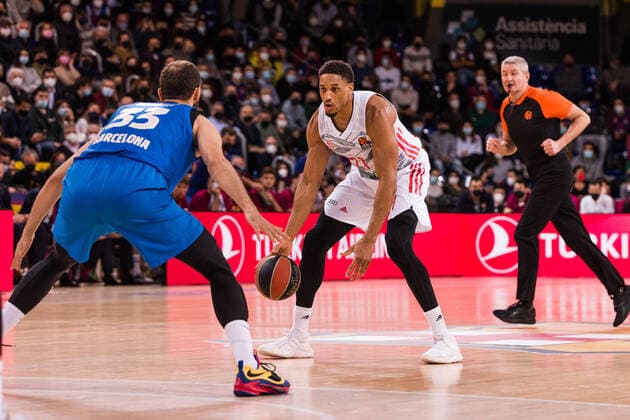 February 1, 2022, Barcelona, Barcelona, Spain: Augustine Rubit of Bayern Munich in action during the Turkish Airlines EuroLeague match between FC Barcelona, Barca and FC Bayern Munich at Palau Blaugrana on February 01, 2022 in Barcelona, Spain. Barcelona Spain - ZUMAa181 20220201_zaa_a181_002 Copyright: xJavierxBorregox