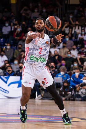 Sport Bilder des Tages February 1, 2022, Barcelona, Barcelona, Spain: Corey Walden of Bayern Munich in action during the Turkish Airlines EuroLeague match between FC Barcelona, Barca and FC Bayern Munich at Palau Blaugrana on February 01, 2022 in Barcelona, Spain. Barcelona Spain - ZUMAa181 20220201_zaa_a181_018 Copyright: xJavierxBorregox