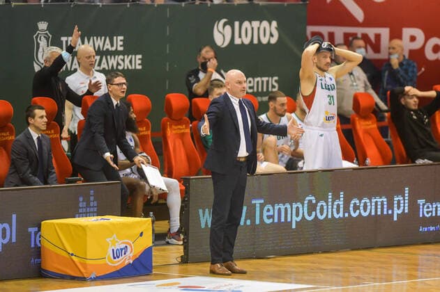 WARSZAWA 02.02.2021 MECZ TOP 16 FIBA EUROPE CUP SEZON 2021 2022 --- FIBA EUROPE CUP SEASON 2021 2022 BASKETBALL MATCH IN WARSAW: LEGIA WARSZAWA - ZORG AND ZAKHERHEID LEIDEN WOJCIECH KAMINSKI FOT. JACEK PRONDZYNSKI FOTOPYK NEWSPIX.PL --- Newspix.pl  220202JAC012