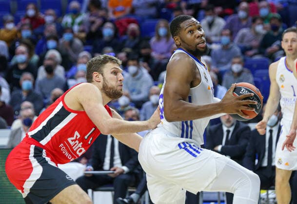 2nd February 2022; Wizink Center; Madrid; Spain; Turkish Airlines Euroleague Basketball; Real Madrid vs Olympiacos Piraeus; Guerschon Yabusele (Madrid) Madrid Madrid Spain Baloncesto Copyright: xAlbaxPachecox xAgenciaxLOFx