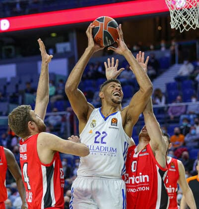 2nd February 2022; Wizink Center; Madrid; Spain; Turkish Airlines Euroleague Basketball; Real Madrid vs Olympiacos Piraeus; Edy Walter Tavares (Madrid) Madrid Madrid Spain Baloncesto Copyright: xAlbaxPachecox xAgenciaxLOFx