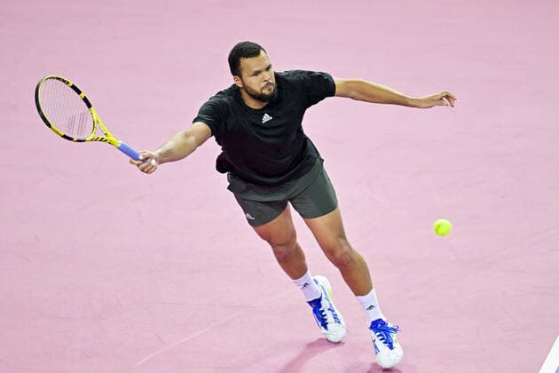 Jo Wilfried Tsonga (Fra) TENNIS : Open Sud de France 2022 - Montpellier - 01 02 2022 JBAutissier Panoramic 
