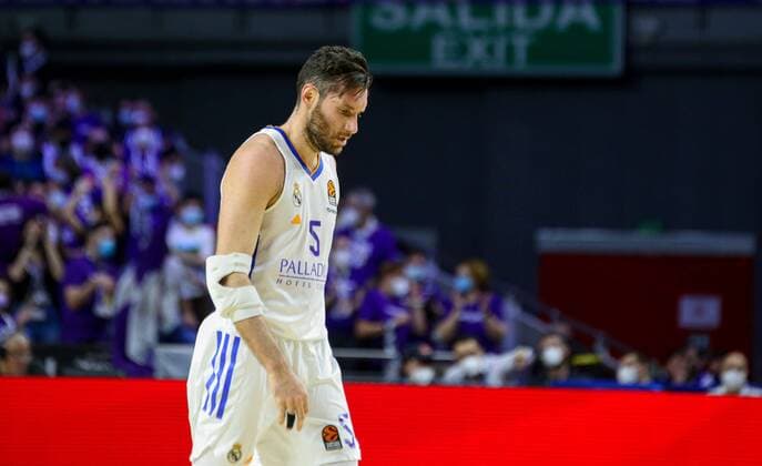 2nd February 2022; Wizink Center; Madrid; Spain; Turkish Airlines Euroleague Basketball; Real Madrid vs Olympiacos Piraeus; Rudy Fernandez (Madrid) 900 Cordon Press