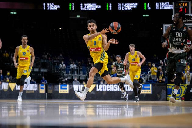 Basketball Berlin 02.02.2022 Saison 2021 2022 Euroleague Regular Season Alba Berlin - UNICS Kazan Maodo Lo (Alba Berlin, No.00)