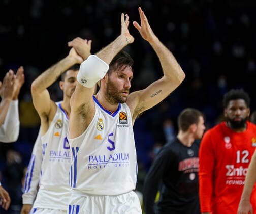 2nd February 2022; Wizink Center; Madrid; Spain; Turkish Airlines Euroleague Basketball; Real Madrid vs Olympiacos Piraeus; Rudy Fernandez (Madrid) Madrid Madrid Spain Baloncesto Copyright: xAlbaxPachecox xAgenciaxLOFx