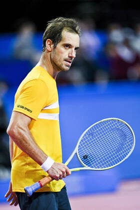 Richard Gasquet (Fra) TENNIS : Open Sud de France 2022 - Montpellier - 03 02 2022 JBAutissier Panoramic 