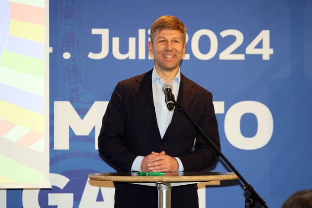 01.02.22 UEFA EURO, EM, Europameisterschaft,Fussball Week Stuttgart Deutschland, Stuttgart, 01.02.2022, Fussball, UEFA Euro 2024 Week in Stuttgart: Thomas Hitzlsperger (Vorstand VfB Stuttgart).