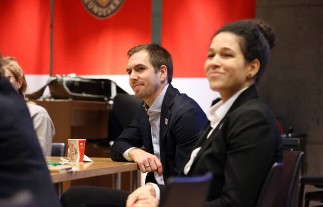 01.02.22 UEFA EURO, EM, Europameisterschaft,Fussball Week Stuttgart Deutschland, Stuttgart, 01.02.2022, Fussball, UEFA Euro 2024 Week in Stuttgart: v.l. Philipp Lahm, Celia Sasic.