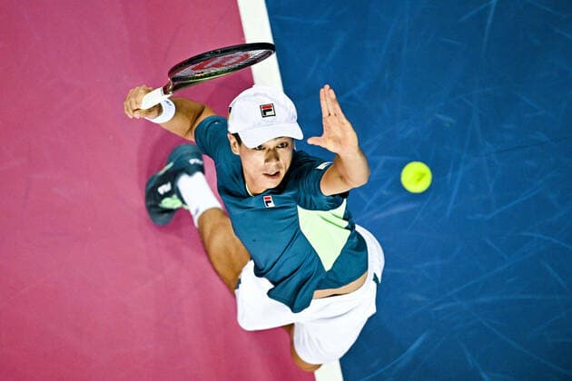 Mackenzie McDonald (usa) TENNIS : Open Sud de France 2022 - Montpellier - 03 02 2022 JBAutissier Panoramic 