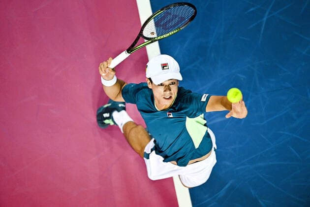Mackenzie McDonald (usa) TENNIS : Open Sud de France 2022 - Montpellier - 03 02 2022 JBAutissier Panoramic 