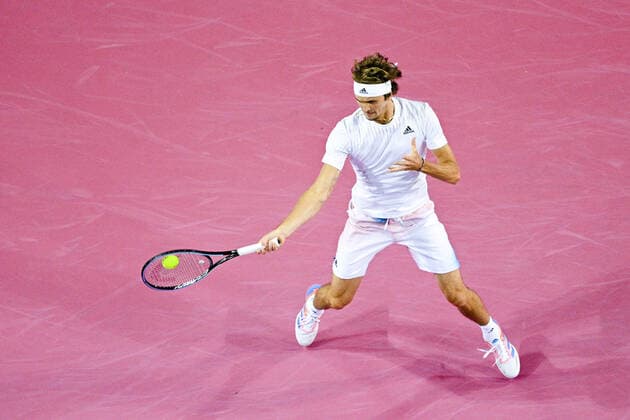 Alexander Zverev (Ger) TENNIS : Open Sud de France 2022 - Montpellier - 03 02 2022 JBAutissier Panoramic 