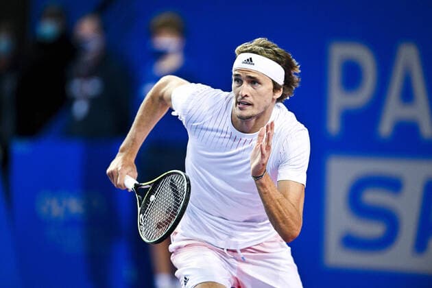 Alexander Zverev (Ger) TENNIS : Open Sud de France 2022 - Montpellier - 03 02 2022 JBAutissier Panoramic 