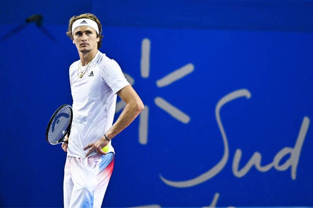 Alexander Zverev (Ger) TENNIS : Open Sud de France 2022 - Montpellier - 03 02 2022 JBAutissier Panoramic 