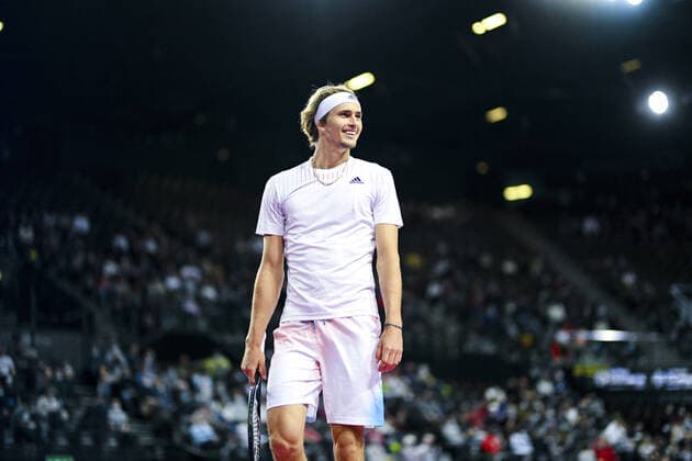 Alexander Zverev (Ger) TENNIS : Open Sud de France 2022 - Montpellier - 03 02 2022 JBAutissier Panoramic 
