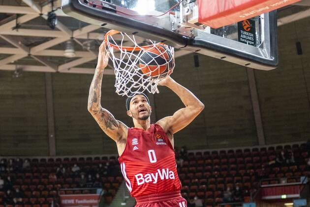 Nick Weiler-Babb 0 (FC Bayern), Dunk, FC Bayern Basketball vs. Maccabi Fox Tel Aviv, Euroleague, 03.02.2022 Muenchen Bayern Deutschland