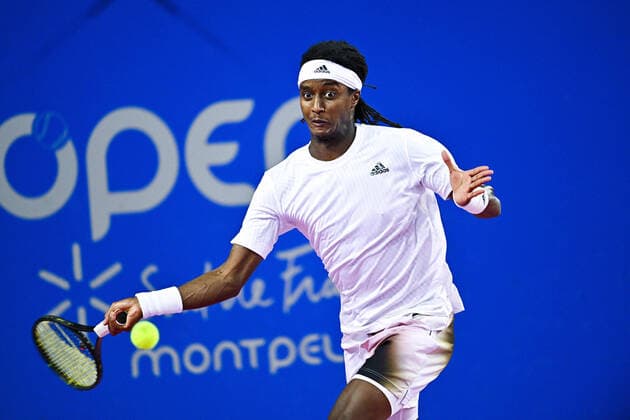 Mickael Ymer (Swe) TENNIS : Open Sud de France 2022 - Montpellier - 03 02 2022 JBAutissier Panoramic 