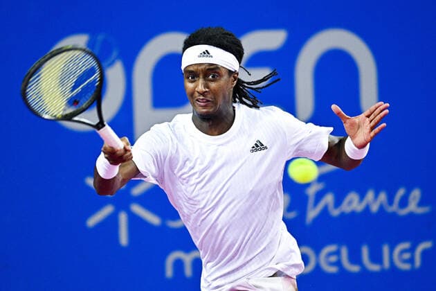 Mickael Ymer (Swe) TENNIS : Open Sud de France 2022 - Montpellier - 03 02 2022 JBAutissier Panoramic 