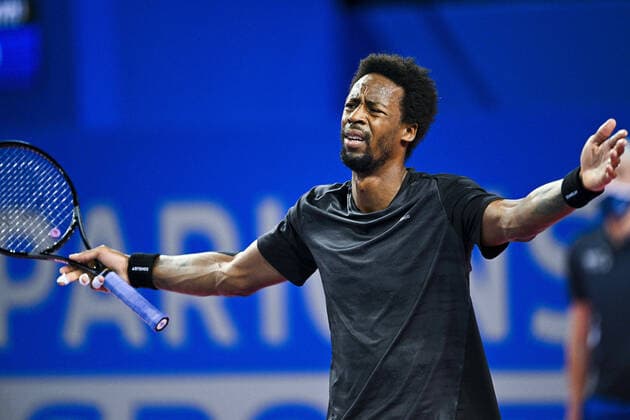 Gael Monfils (Fra) TENNIS : Open Sud de France 2022 - Montpellier - 03 02 2022 JBAutissier Panoramic 