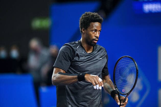 Gael Monfils (Fra) TENNIS : Open Sud de France 2022 - Montpellier - 03 02 2022 JBAutissier Panoramic 