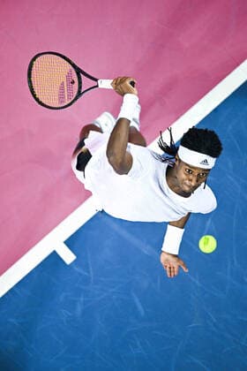 Mickael Ymer (Swe) TENNIS : Open Sud de France 2022 - Montpellier - 03 02 2022 JBAutissier Panoramic 
