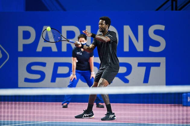 Gael Monfils (Fra) TENNIS : Open Sud de France 2022 - Montpellier - 03 02 2022 JBAutissier Panoramic 