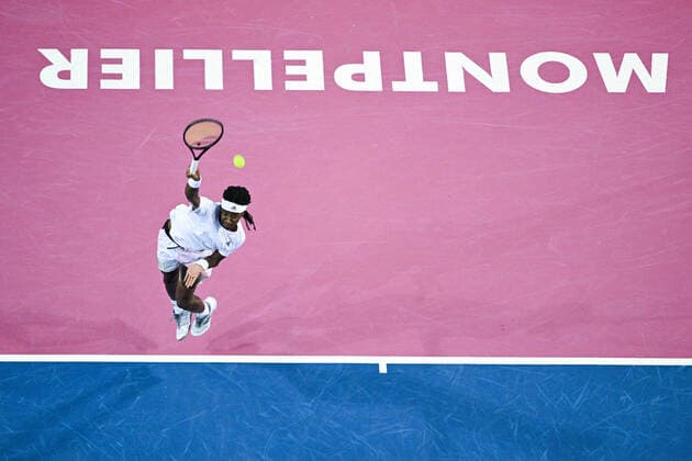 Mickael Ymer (Swe) TENNIS : Open Sud de France 2022 - Montpellier - 03 02 2022 JBAutissier Panoramic 