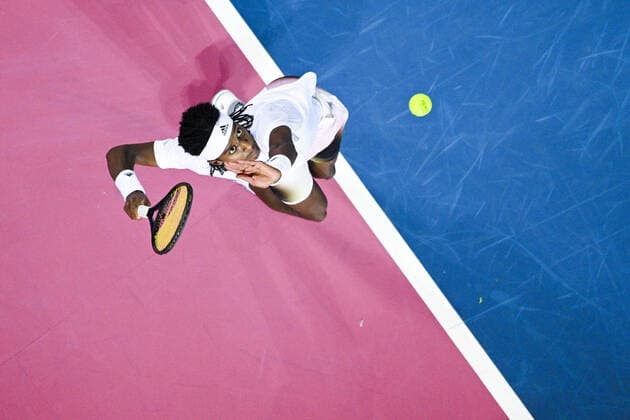 Mickael Ymer (Swe) TENNIS : Open Sud de France 2022 - Montpellier - 03 02 2022 JBAutissier Panoramic 