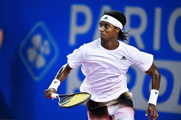 Mickael Ymer (Swe) TENNIS : Open Sud de France 2022 - Montpellier - 04 02 2022 JBAutissier Panoramic 