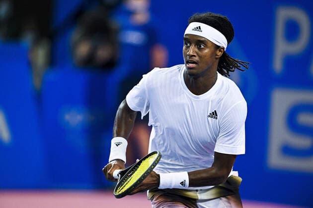 Mickael Ymer (Swe) TENNIS : Open Sud de France 2022 - Montpellier - 04 02 2022 JBAutissier Panoramic 